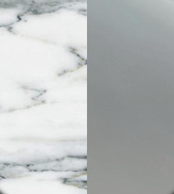 Carrara Marble / Chrome (Marmo Bianco Carrara / Cromo)